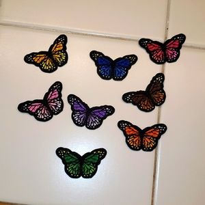 Mini iron on butterfly patches